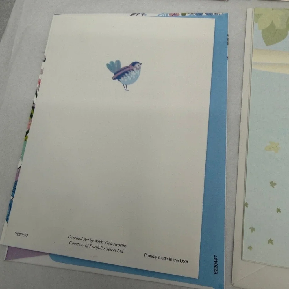 Greeting Cards Mixed LOT Bird Floral Nature Art Stationery Ephemera Snail Mail